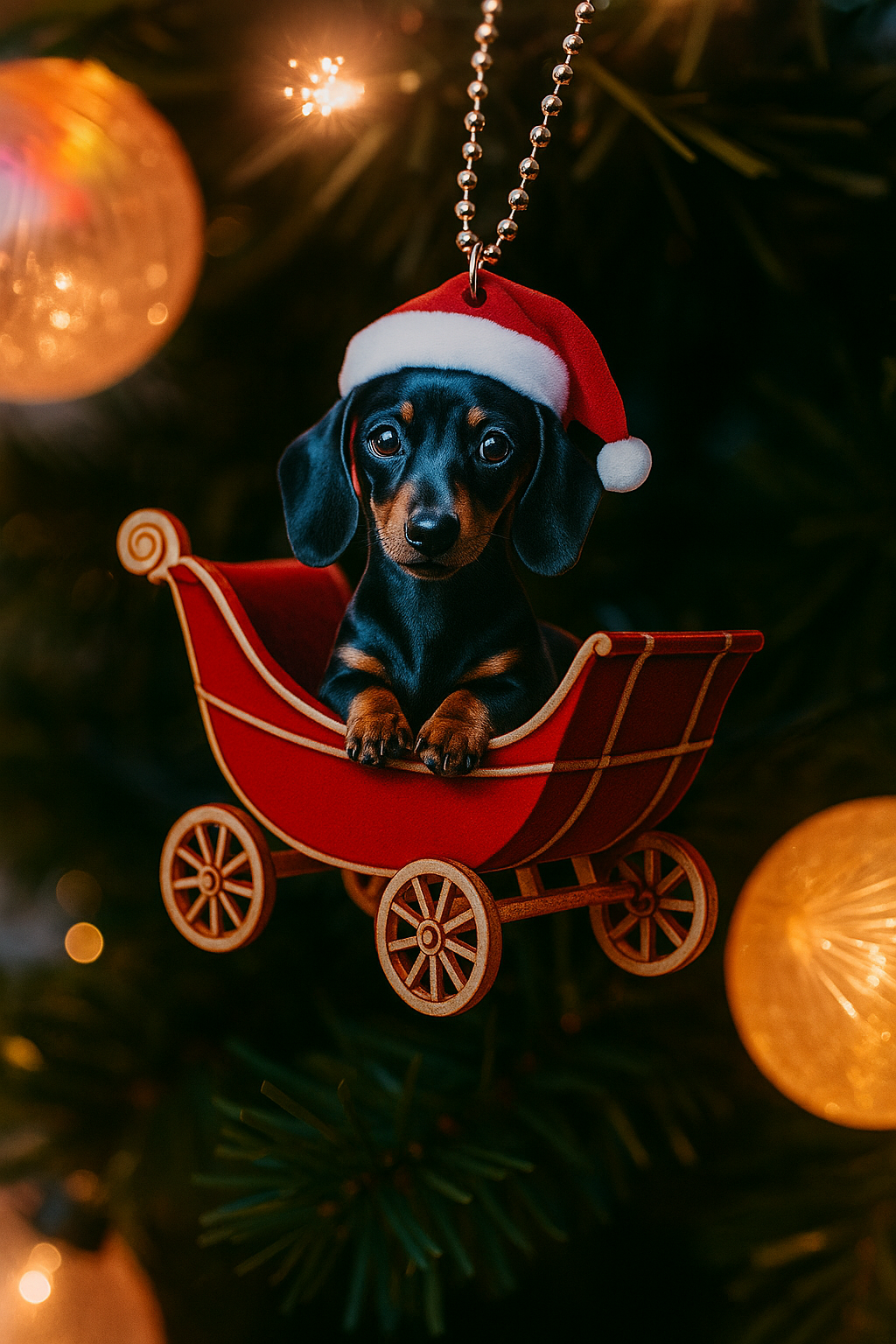 Dachshund Sleigh Ornament – nosettrends Christmas Collection