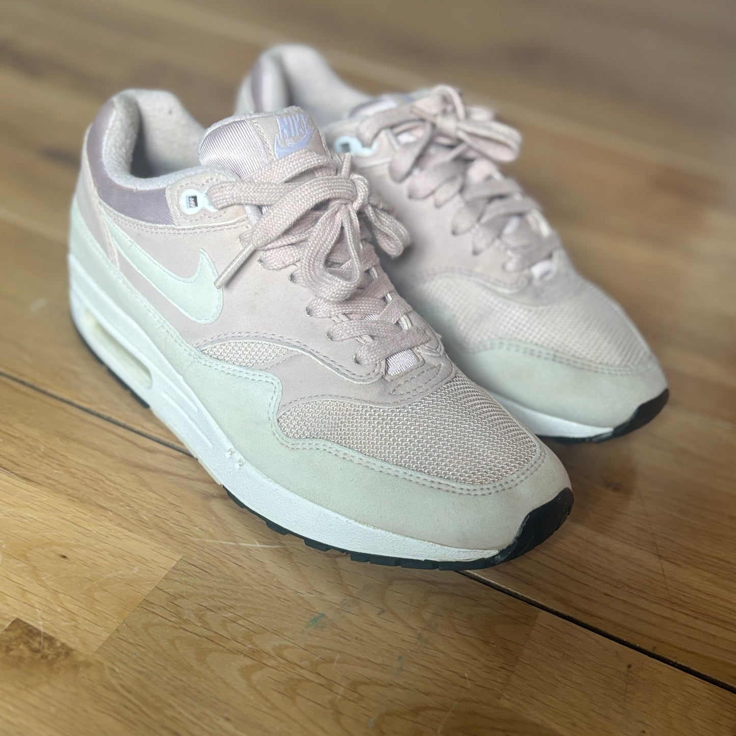 Nike airmax motif pink & white trainers womens uk 5
