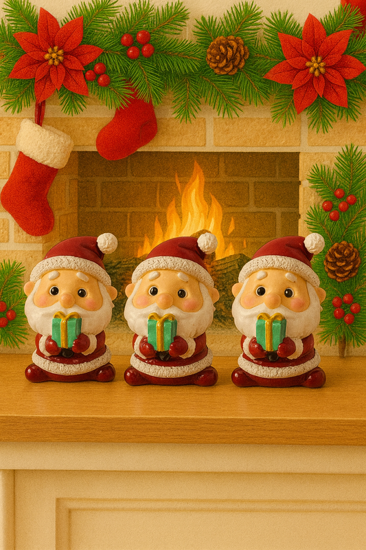 Mini Santa gift figure