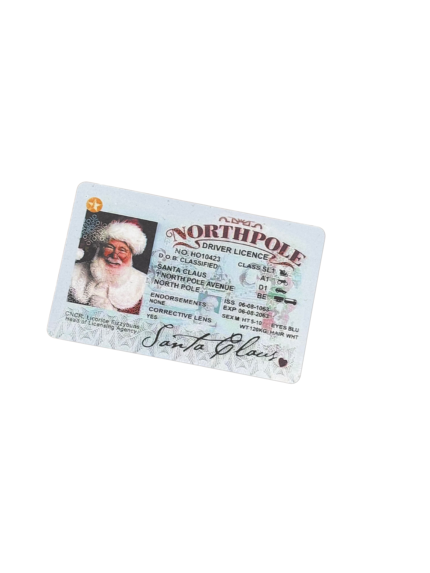 Santa’s Official North Pole Driving Licence – Nosettrends Christmas Edition