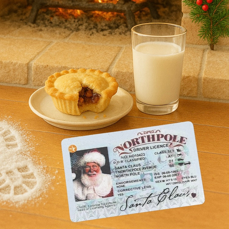 Santa’s Official North Pole Driving Licence – Nosettrends Christmas Edition